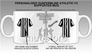 Dunfermline Athletic Supporter Mug Cup New Personalised