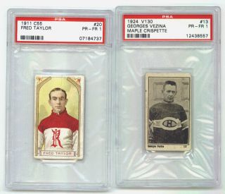 1911/12 Imperial Tobacco C55 Fred Cyclone Taylor PSA 1 #20 RARE 101