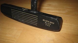 35  Dunlop Black Max Plus 005 Precision Balanced Putter. Steel Shaft