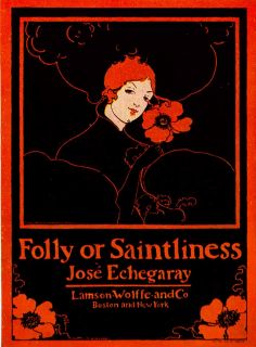 1924 Color Print Jose Echegaray Lamson Wolffe Ethel Reed Flower Poppy