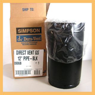 Simpson Dura Vent Direct Gas 12 Pipe 46DVA 12B 0906B