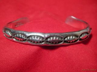 Douglas Etsitty Navajo Steling Silver Cuff Bracelet