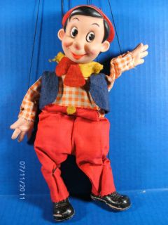 Vintage Disney WDP Pinochio Marionette Puppet 13 Tall