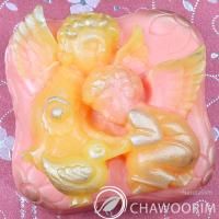 Cherub with Dove Silicone Molds Soap Molds Candle Molds for Soap