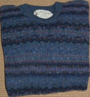 Exqusite NorEasterly Tradition Wool Crew Neck Sweater Made in