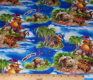 Pillow Pets Puppy Dogs Fabric yds Cotton Print Concepts Treasure