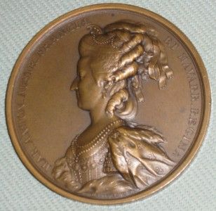 1781 Marie Antoinette Louis XVI Bronze Medal Du Vivier