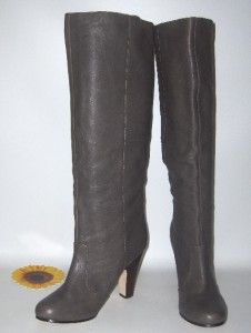 DV by Dolce Vita Wendall Gray Leather 20 Tall Knee Slouch Pull on
