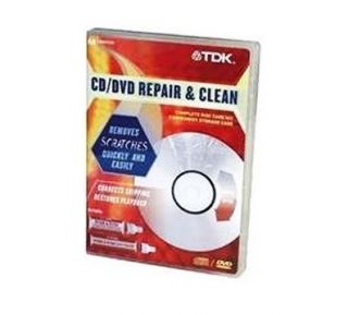 TDK CD DVD Repair Clean Kit Removes Scratches CDC RPR