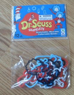 Dr Seuss Shapelets Party Favors Silly Bandz Bracelets Googly Bands Lot