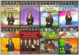 ASL American Sign Language 8 DVD Discount Video Bundle