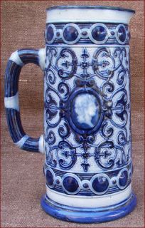  Blue Purple Salt Glaze Stoneware Queen Anne Dwight England 1876