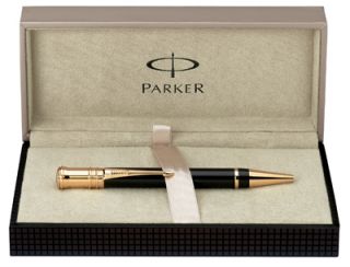97818 Parker Duofold Black Gold Tone Fountain Pen Personalized