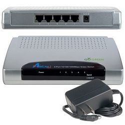 AirLink 101 AGSW501 Gigabit Ethernet Green Switch