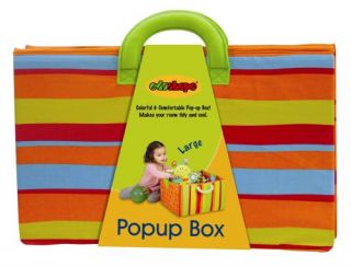 features of edushape large pop up fabric toy box soft fabric toy box