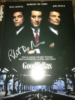Robert de Niro Autograph Signature Goodfellas DVD Cover