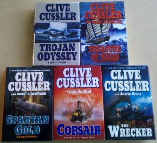 Lot 5 Clive Cussler Adventure Mystery Books Dirk Pitt Fargo Oregon
