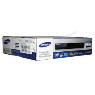 New Samsung DVD E360 Progressive Scan Home Video DVD Player Black EZ