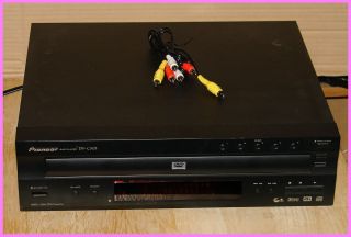 Pioneer DV C503 DVD player 5 Disk Changer with RCA cables Works NR