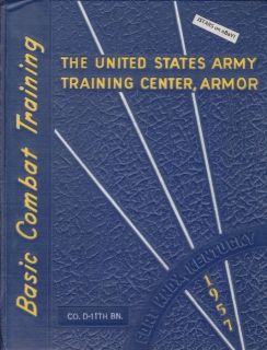  Army Basic School Yearbook Army Training Center Fort Knox KY