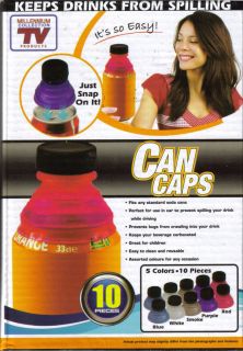 Can Caps Keeps Drinks No Spilling Losing Fizz Pop Soda Tops Saver as