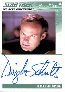 Star Trek TNG Series 1 Dwight Schultz Autograph Auto Card