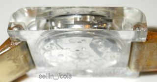 SUTTON E. Gluck Trading Company Mechanical Vintage Plexiglass Watch