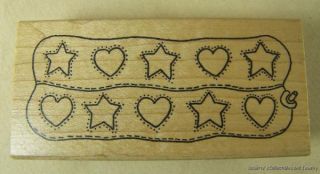 azadi earles rubber stamp valentine stars and hearts