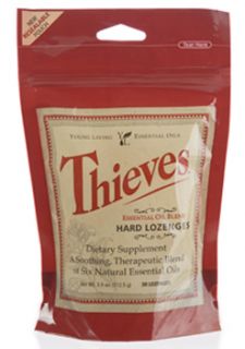 Thieves Hard Lozenges Young Living Oil Cough Dry Mouth
