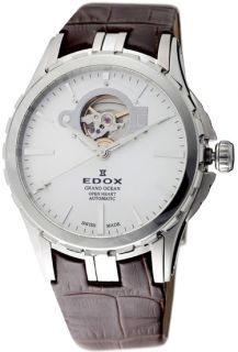 Edox Grand Ocean Automatic Open Heart Swiss Made Watch 85008 3 Ain