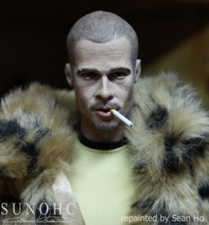 CUSTOM Brad Pitt FIGHT CLUB Tyler Durden + SUNGLASSES head sculpt