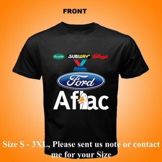 New Carl Ford Edward Racing Aflac Black T Shirt
