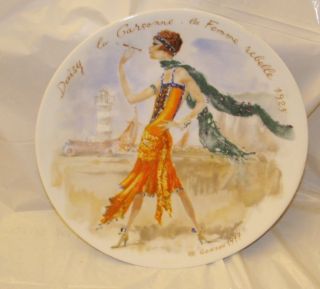 Daisy La Garconne 1925 DArceau Limoges Porcelain Plate w Box Cert