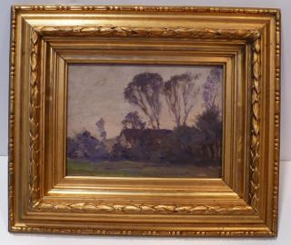 thomas eakins landscape original oil on panel