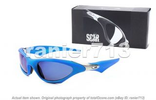 New Oakley Scar Sunglasses Electric Blue Ice Iridium