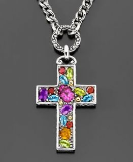 Effy Multi Gem Cross Pendant Necklace Sold Out  Lord Taylor