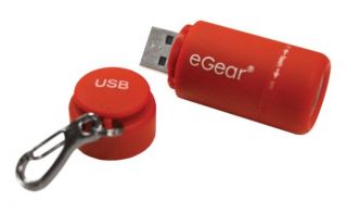 eGear Red Jolt USB Mini Rechargeable White LED Flashlight 21 1500 004