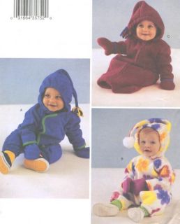  Mittens Sewing Pattern Hood Front Overlay Earflaps Easy 3646