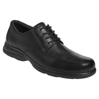 Dunham Mens Bryce Lace Up Casual Oxfords Shoes Black Leather DAA03BK