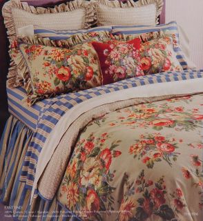 New Tommy Hilfiger East End Floral Full Queen Duvet Comforter Cover
