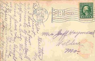 Butler Missouri MO 1908 Farmers Bank of Bates County Vintage Postcard