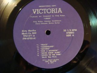 VICTORIA ultra rare private 71 East Coast acid garage psych monster
