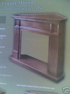 Brand New Elegant Compact Corner Fireplace Mantel