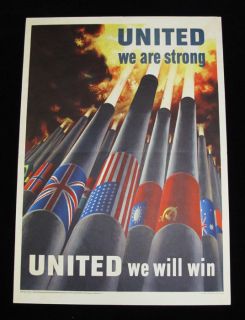  Strong Allies Cannons Poster Henry Koerner World War II WWII