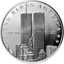 Seseptember 11 2001 Land of The Free Commemorative 999 Silver Round