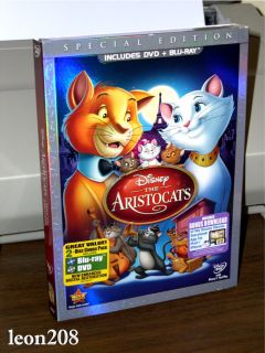 The Aristocats DVD Blu ray 2012 2 Disc Set Special Edition Disney