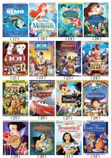 Childrens Disney DVDs 10 Sets of Combined Loading