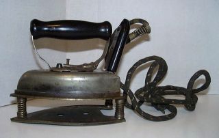  Electric Iron and Trivet Vintage