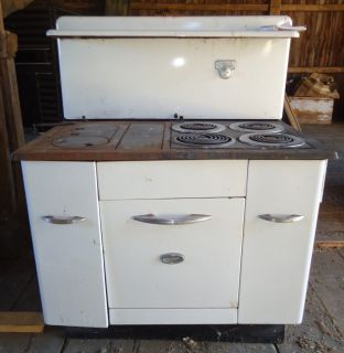   Prepper Monarch Cast Iron Malleble Wood Electric Kitchen Stove Oven