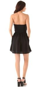 Auth New $365 Elizabeth and James Crawford Dress Bow Front Strapless